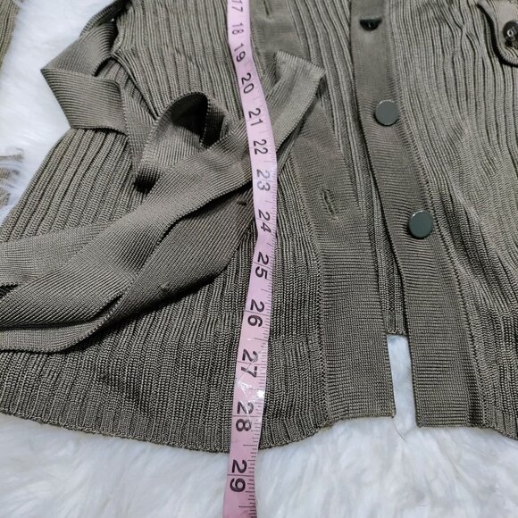 Banana Republic Olive Green Ribbed Long Cardigan Sweater Women's Size XS - Picture 9 of 9